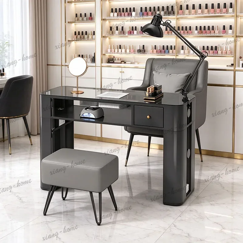 Factory Direct Aesthetic Elegant Manicure Table Premium Retro Kawaii Italian Manicure Table American Unique Table De Manucure Na