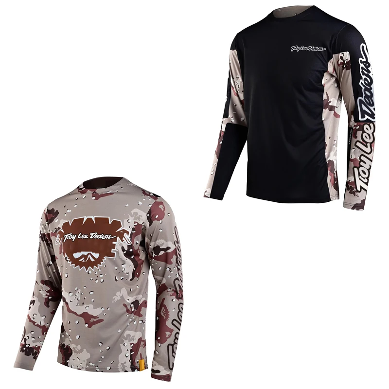 

Postal package 2023 desert camouflage long-sleeved racing suit off-road motorcycle suit downhill motorcycle jersey mtb