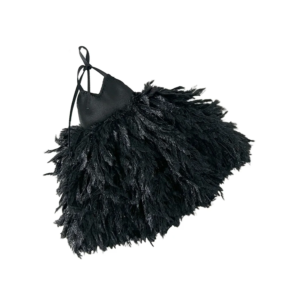 Fits 28cm Blyth OB22 OB24 Doll Clothes Feathered Halter Dresses