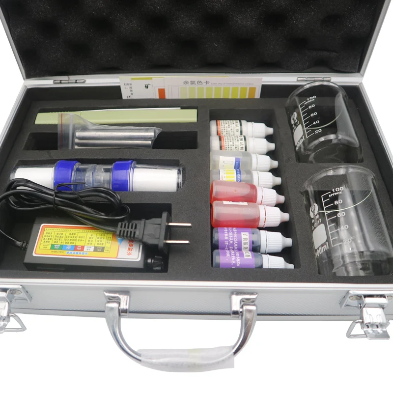 Water Quality Test Kit for Testing Many Different Parameters in Water Swimming Pool Water Test Meter and Reagents