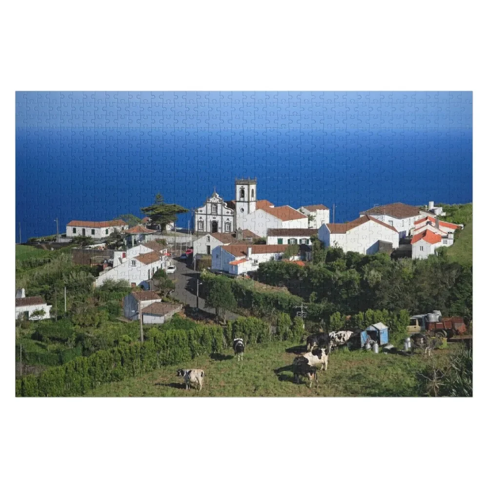 Parish in the Azores islands Jigsaw Puzzle Children Wooden Decor Paintings Puzzle