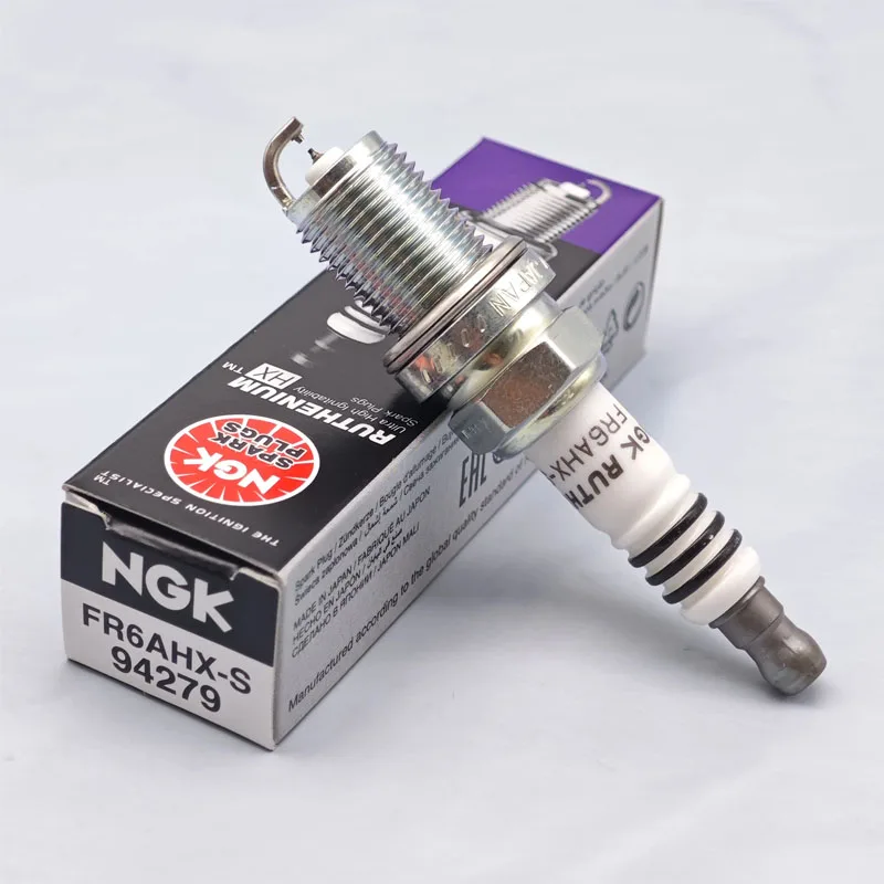 4Pcs NGK Ruthenium Spark Plug FR6AHX-S 94729 for MAZDA MITSUBISHI NISSAN TOYOTA MERCEDES VOLVO SUBARU AUDI HONDA VOLKSWAGEN SEAT