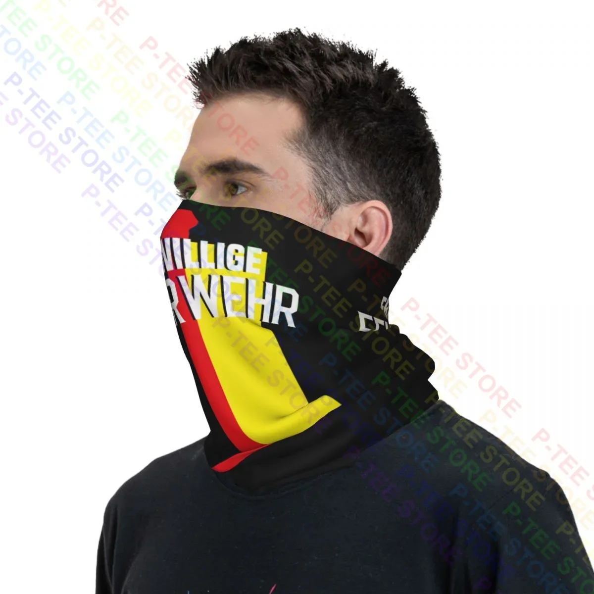 German Volunteer Fire Rescue Department Fireman Uniform Flag Neck Gaiter Bandana Scarf Face Mask Fishing