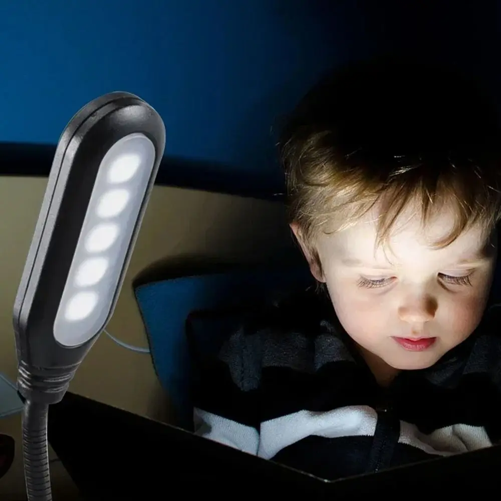 Portable Mini LED Book Lamp with Clip 360-degree Folding Reading Light Multipurpose Eye Protection Bedside Study Light Home