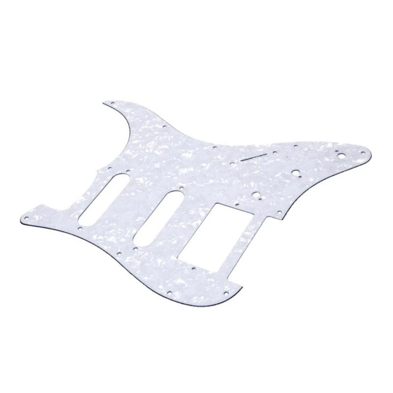 Electric Guitar Pickguard 3-Ply Anti-Scratch Plate for FD ST S-S-Double Parts Wh