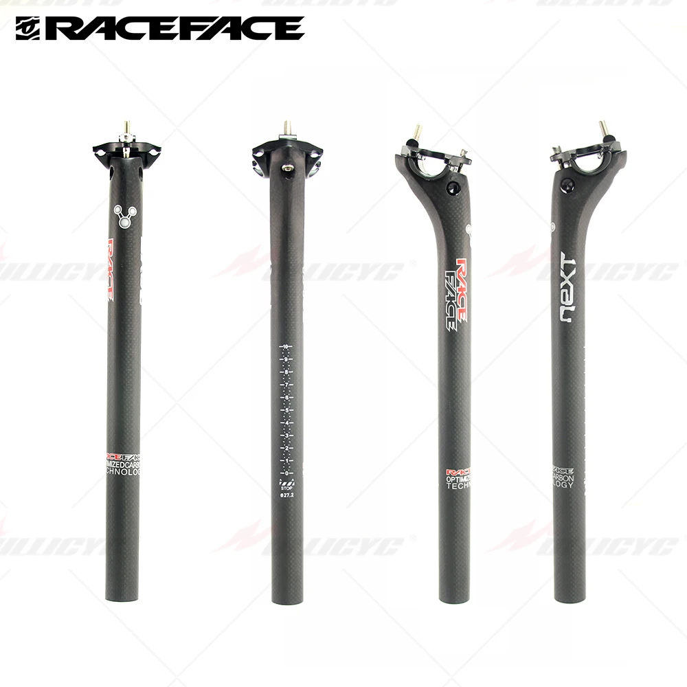 

NEXT-Race Face White Carbon Seatpost, 20Degree, Bicycle, MTB, Road, Mountain Bike, Seat Post, Seat Tube, 27.2, 31.6x350, 400mm