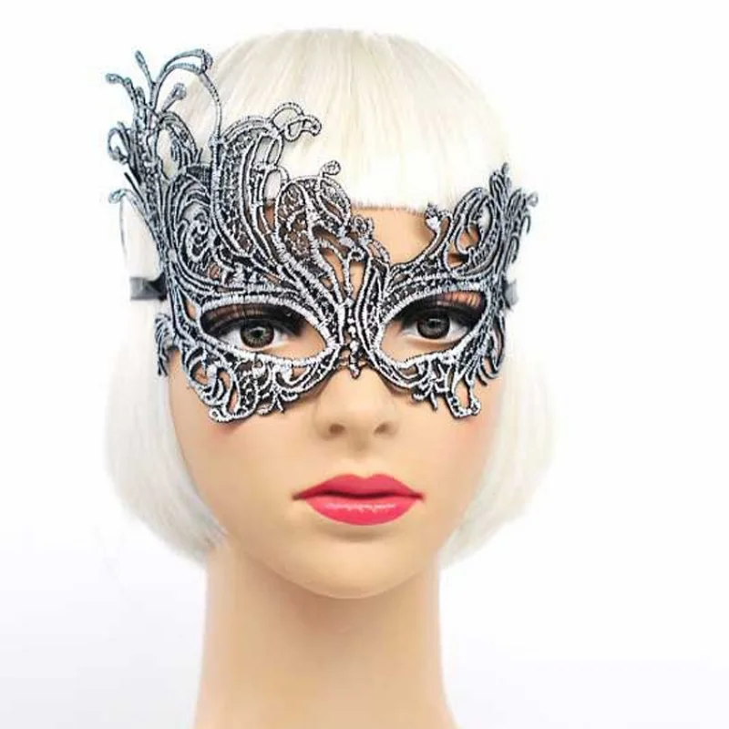 Masques de cosplay demi-visage pour femmes, masque Tim en dentelle, fournitures de fête, animal festif, comparateur de couleurs, carnaval, Halloween, sexy