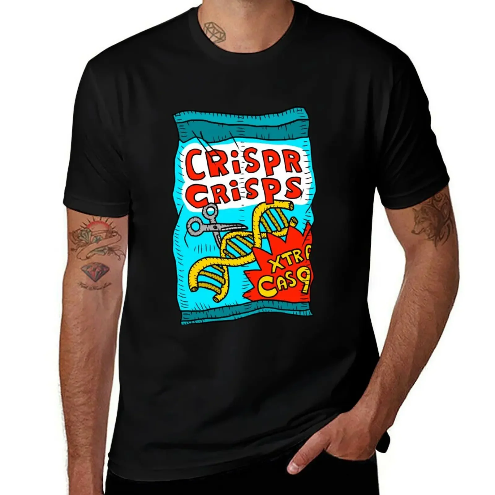 

crispr cas9 crisps T-Shirt tees tshirts personalised oversized t shirts for men