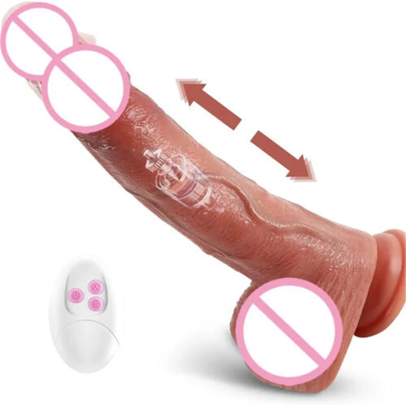 

Artificial Penis Soft Meat Telescopic Swing Vibration Heating Remote Control Dildo Female Sex Toy Gun Machine Liquid Silicone