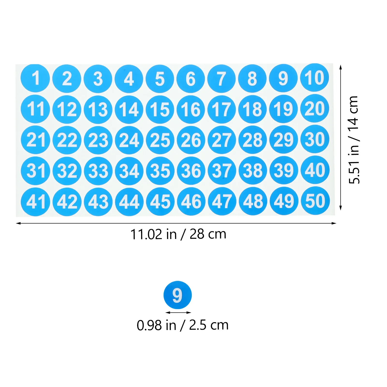 8Sheets Adhesive Number Labels For Tool Box Labels Office Worker Stickers Organizing Storage Cabinets Keys Classroom
