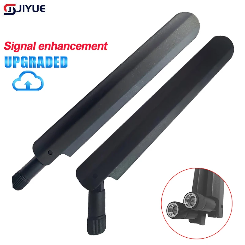 2pcs Dual Band WIFI Antenna 10dBi 2.4G 5G 5.8G SMA Male Amplifier WLAN Router Singal Booster