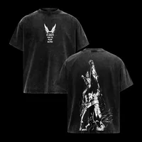 Camiseta con estampado gráfico de Anime My Hero Academia para mujer, ropa de manga corta para hombre, Camiseta informal de algodón, camiseta lavada, camisetas Harajuku