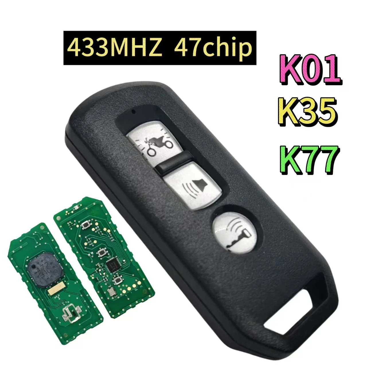 

Da Shi K01 K77 K35 K36 K96 K97 433MHz ID47 Chip Smart Key for Honda K35V3 ADV SH 150 Forza 300 125 PCX150 Motorcycle Scooter