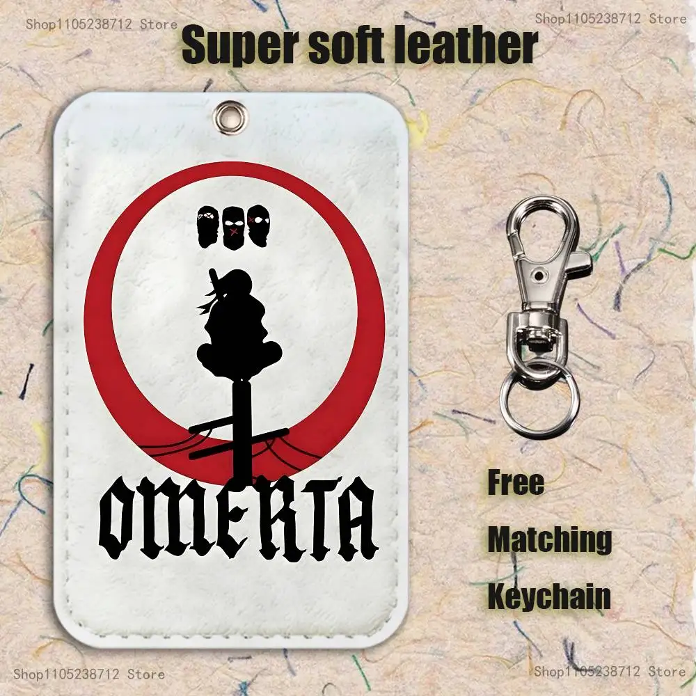 Omerta Maes 47 سلسلة مفاتيح بطاقة كرتونية أنيمي موضة قلادة حقيبة معرف بطاقة الباب حافظة بطاقة الحافلة لطيف الكبار