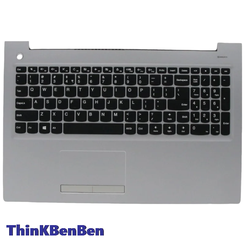 US English Silver Keyboard Upper Case Palmrest Shell Cover For Lenovo Ideapad 310 15 15IKB 15ISK 15IAP 15ABR 5CB0L35875