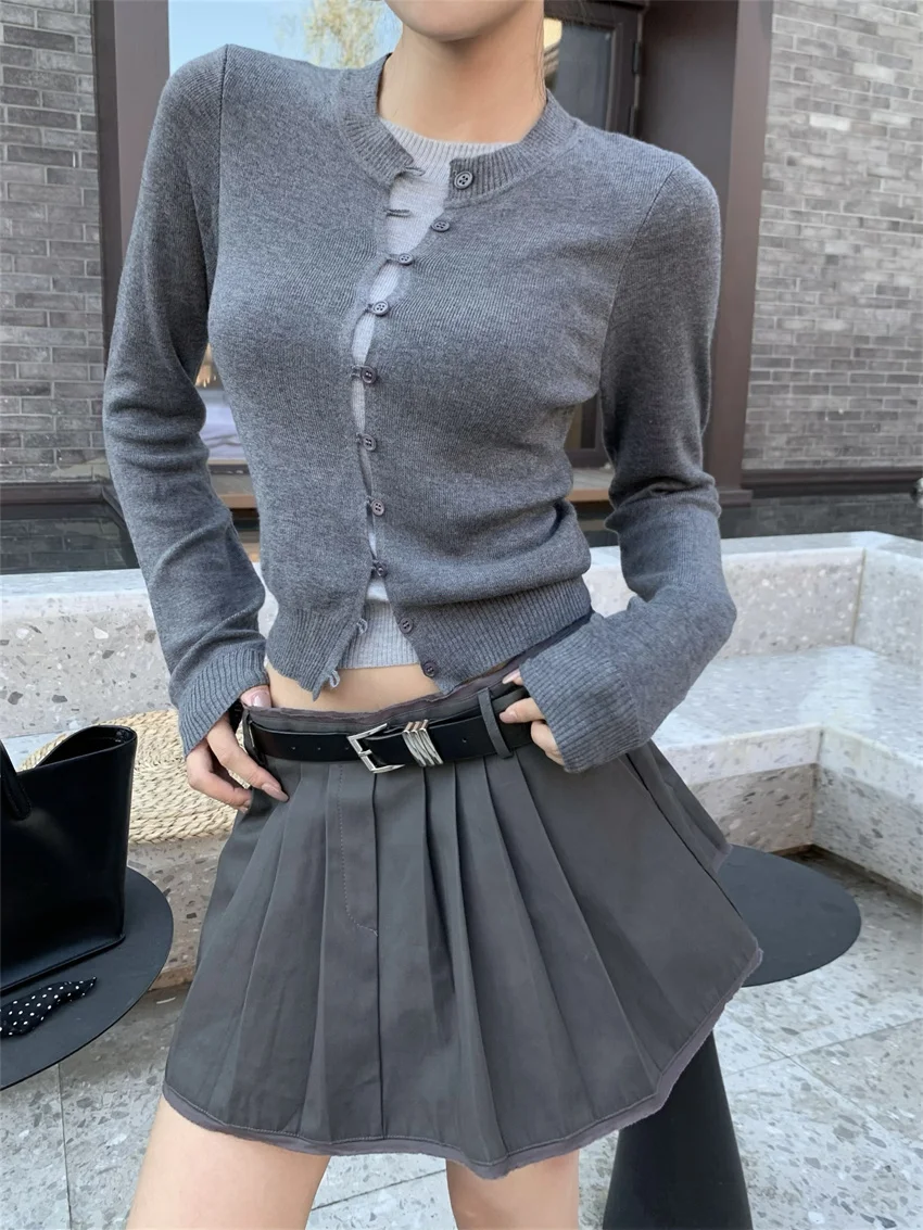 PLAMTEE Casual Sweaters Skinny Women New Slim 2025 Patchwork Classic Spring OL Chic Daily Full Sleeve Knitted Gentle Vintage