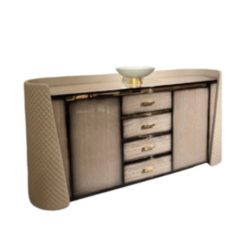 

Современный светлый роскошный элитный сундук, дизайнерский элитный вилла, большой боковой шкаф для хранения в квартире