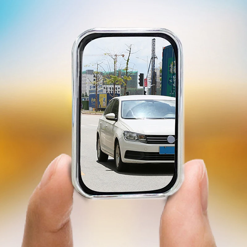 360 Degree Panoramic Wide-angle Adhesive Type Car Rearview Mirror Auxiliary Blind Spot Adjustable Auxiliary Observation Mirror