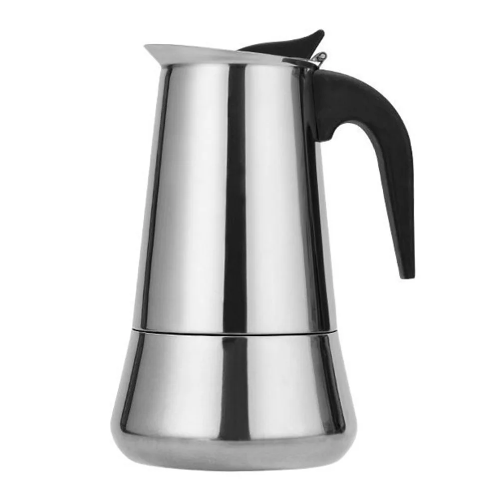 

300Ml Stainless Steel Pot Espresso Coffee Maker Portable Coffee Container For Home Office Kitchen Use Maker