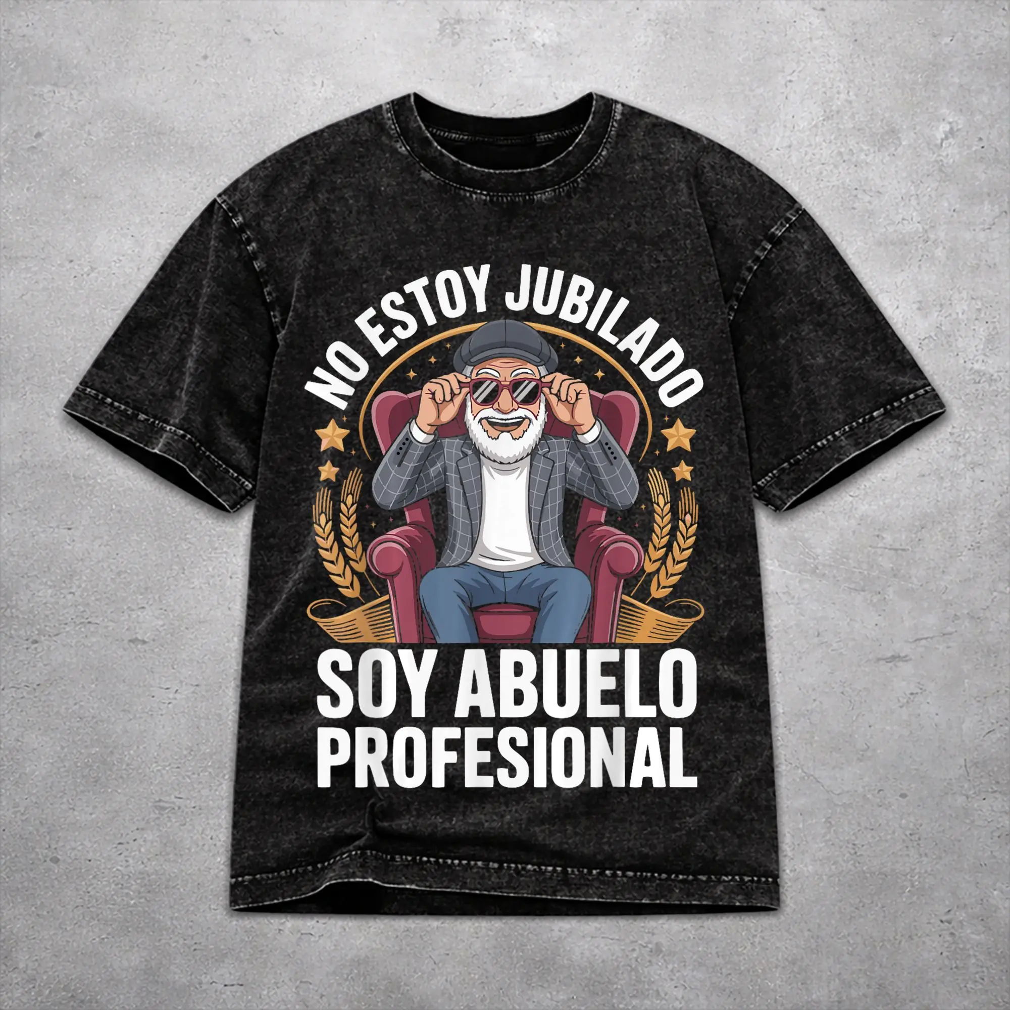 Men Women Wased T-shirts No Estoy Jubilado Soy Abuelo Profesional  Print Shirt Accessories Oversize  Tee Shirt