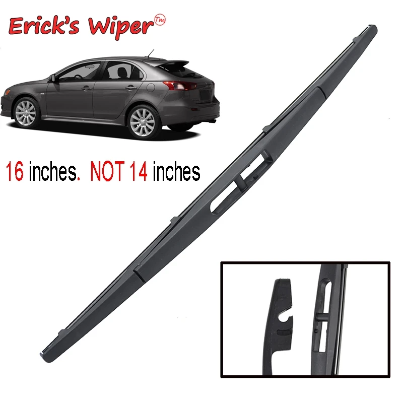 Erick's Wiper 16 "شفرة الممسحة الخلفية لميتسوبيشي لانسر سبورتباك 2008 - 2012 نافذة الزجاج الأمامي