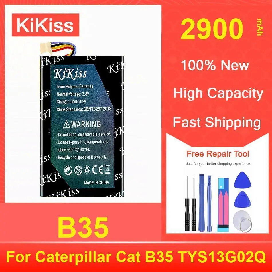 

Kikiss Battery 2900Mah B35 For Caterpillar Cat TYS13G02Q