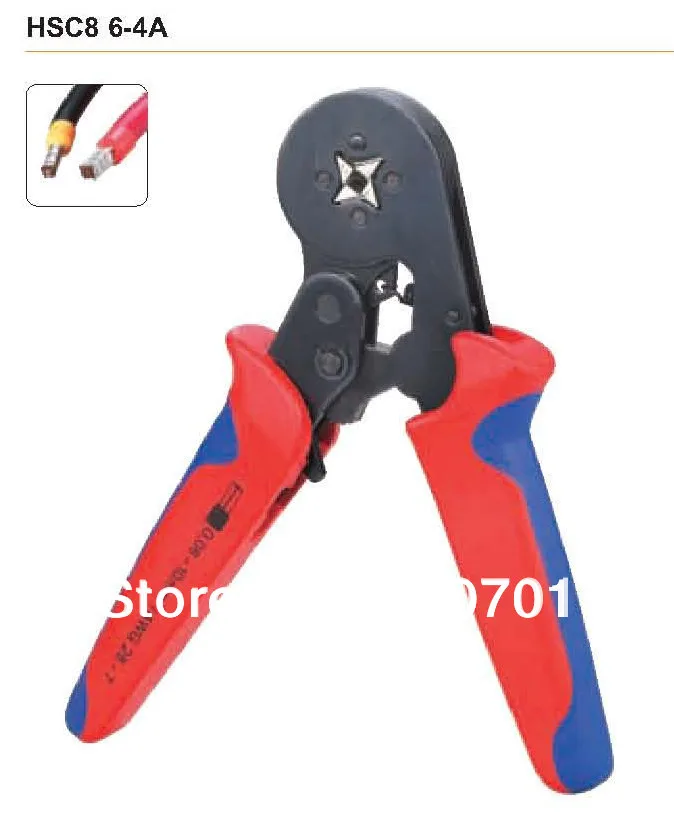 

Mini Self-Adjustable Crimping Pliers Crimper HSC8 6-4A for Insulated Terminals Cable end-sleeves AWG 24-10 Square mm 0.08-6.0