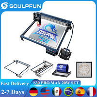 SCULPFUN S30 Pro Max Laser Engraver Set 935*905 MM Working Area with Automatic Air-assist 20W CNC Laser Cutter Engraver Machine