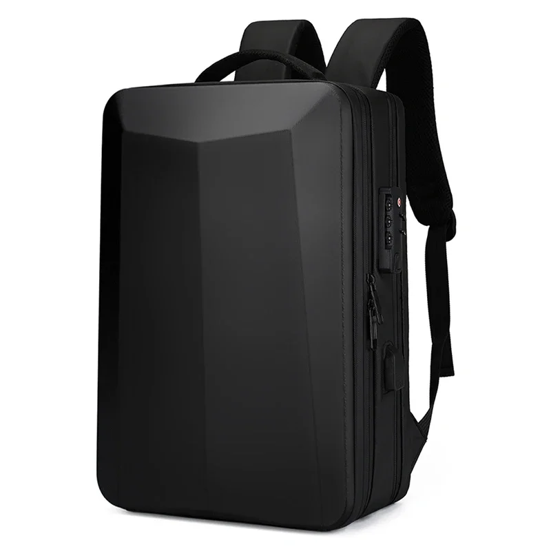 Men's PC Hardshell Backpack Trendy Cool E-sports Backpack Full Keyboard USB Multi-function laptop backpack Business Backpack