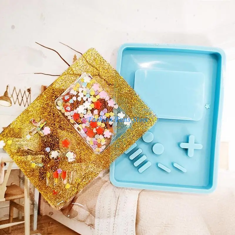 الأشعة فوق البنفسجية الايبوكسي الرمال المتحركة الراتنج الصب قوالب لعبة آلة قوالب السيليكون DIY بها بنفسك الحرفية سلسلة المفاتيح