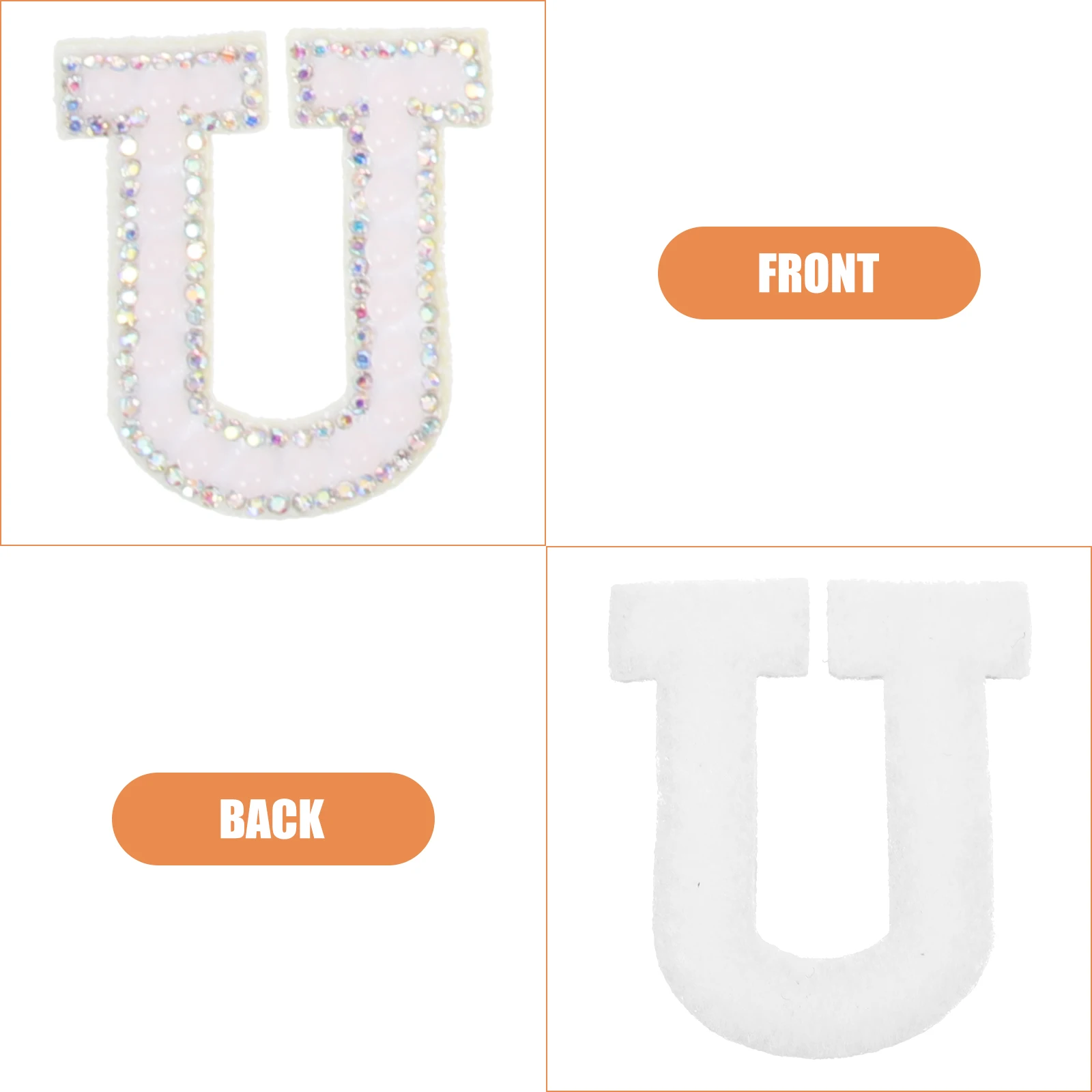 

26 Pcs Alphabet Cloth Accessories Clothing Letter Patch Clothes Number Iron Letters Glitter Child