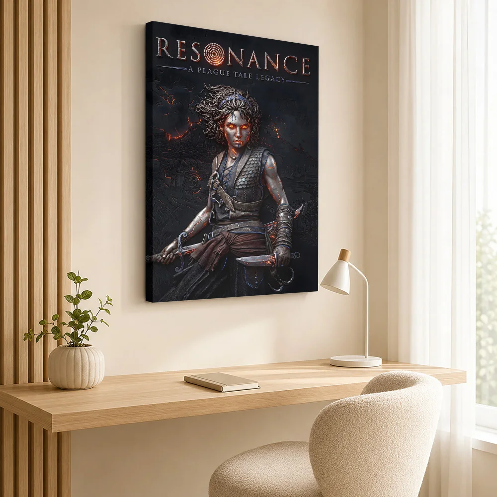 Resonance A Plague Tale Legacy Framed Canvas Poster Customized Photo Modern Aesthetic Wall Art for Bedroom Decor Ready to Hang