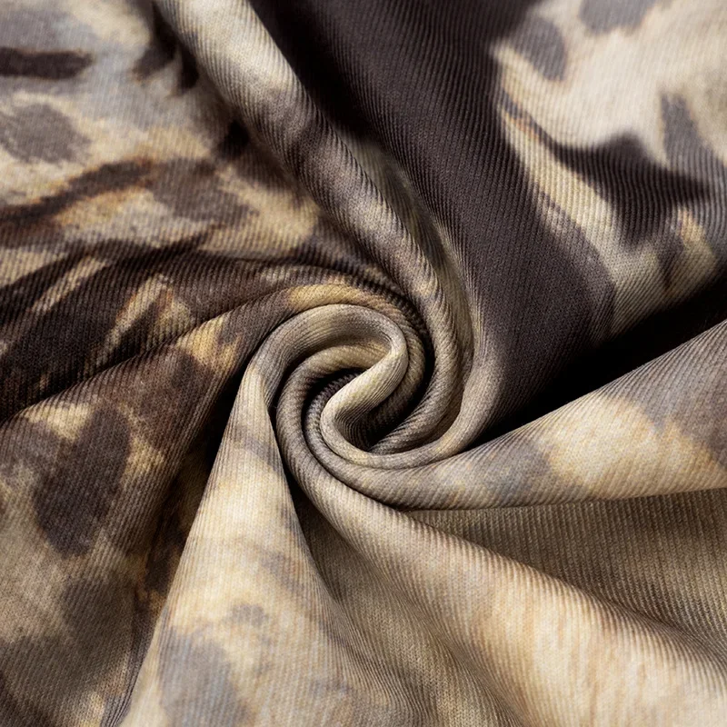 Damski seksowny dwuczęściowy zestaw z nadrukiem zebry i lamparta, bluzki z krótkim rękawem i odkrytymi ramionami + obcisłe spodnie capri, codzienne stroje streetwearowe, odzież klubowa