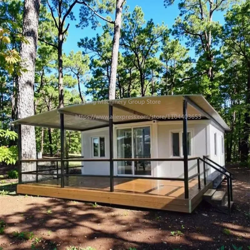 New Design 2 3 Bedroom Expandable Folding Container House Prefab 3D Printed Foldable Mobile Modern Apartment Use