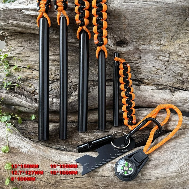 

New Wilderness Survival Fire Stick Starter with Scraper Outdoor Camping Stick Wilderness Survival Starter
