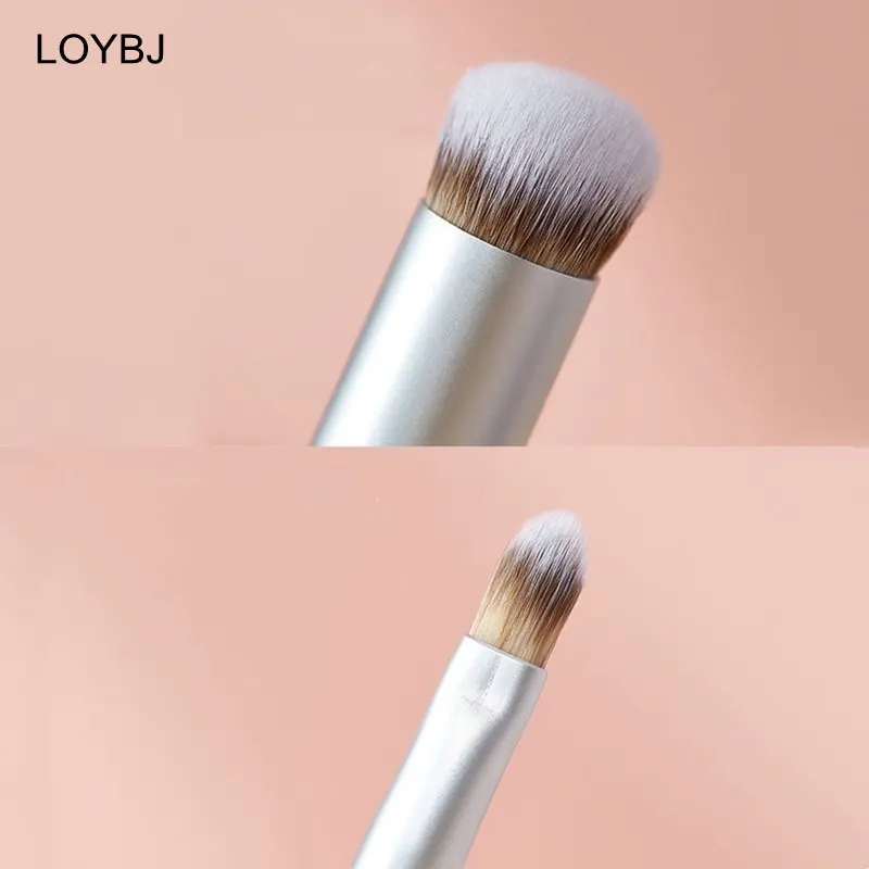 LOYBJ White Concealer Makeup Brushes Round Precision Conceal Acne Marks Dark Circles Tongue Type Tear Ditch Brush Make Up Tools