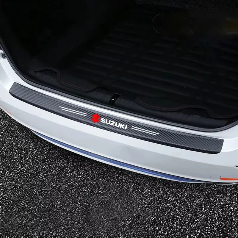 

Carbon Fiber Car Trunk Bumper Guard Sticker For Suzuki Swift SX4 S-Cross Samurai XL-7 Liana Spresso Celerio