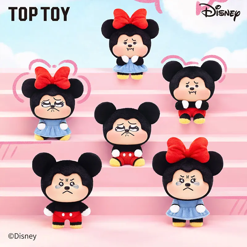 

TOPTOY Disney MICKEY MINNIE POUTY Series Blind Box Doll Guess Bag Anime Figure Collection Mystery Box Cut Pendant Pendant Gifts