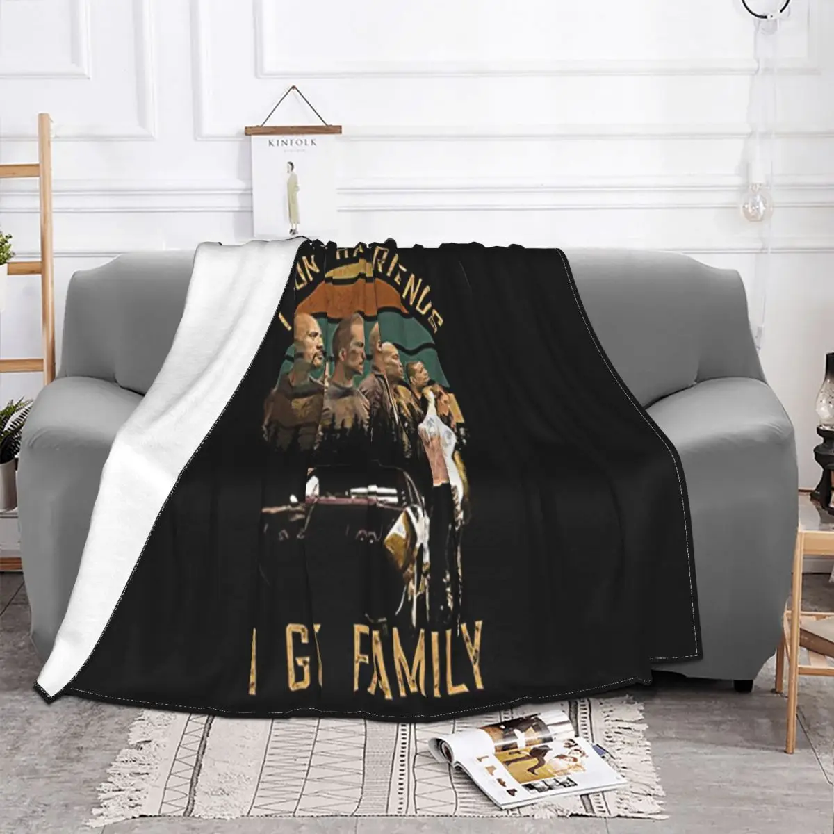 Fast And Furious I Don'T Have Friends I Got Family Vintage Cool Breathable Basic Simple Throw Blanket