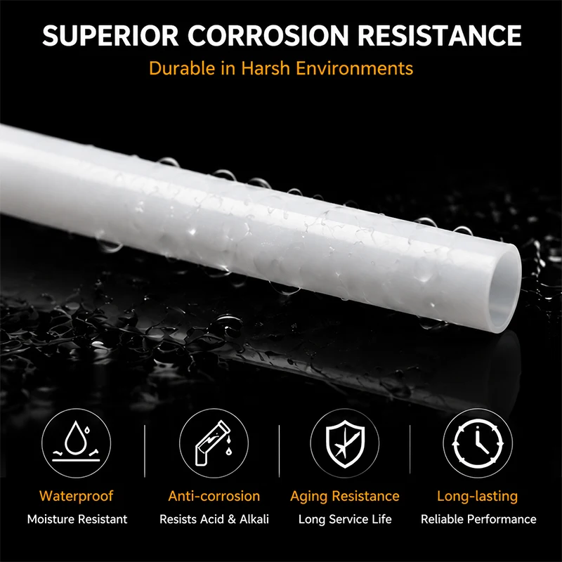 PTFE Capillary Tube ID 0.2/0.6/0.8/1/1.2/1.5/1.6/1.8/2/3/4/5mm F46 Insulated Pipe High Temperature Corrosion Resistant - view 5