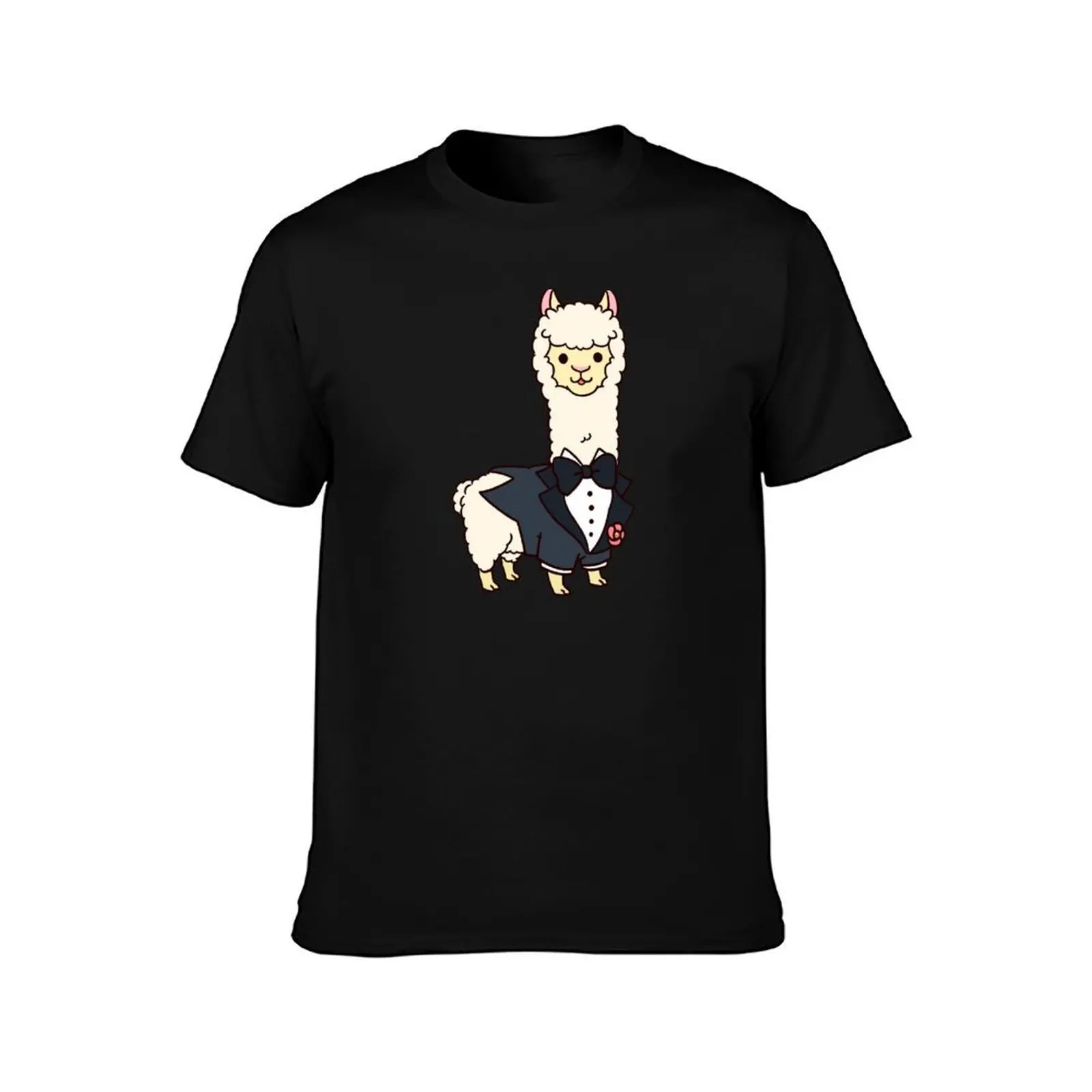 Groom llama T-Shirt Stain Resistant Casual Tee