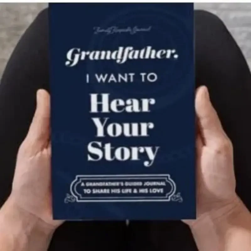 Exquisite Dad, I Want To Hear Your Story Family Story Memories Record Tag Diary Waterproof Life Story Guide Notebook