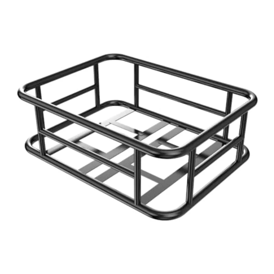 

Ebike Basket Rear Quick Assemble Bike Accessories Rear Bike Cargo Rack for Picnic Basket Durable Aluminum Alloy Design with Eas