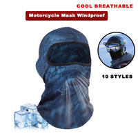 Motorcycle Breathable Full Face Mask Ski Mask for Men and Women Cap UV Protector Summer Face Helmet Dustproof Windproof Headgear