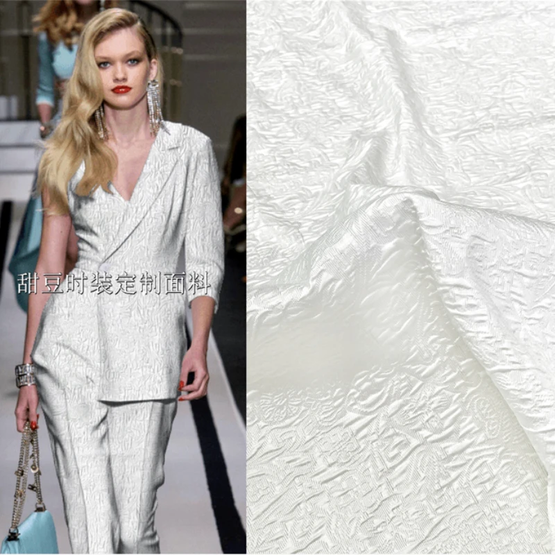 

Жаккардовая ткань с темным переплетением, жаккардовая ткань, Блейзер, платье, одежда, европейский бренд, модный дизайн, ткань для шитья, оптовая продажа