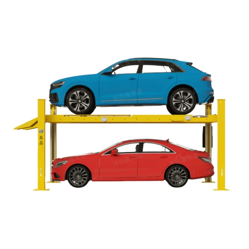 Four Post 3 Level Hydraulic Car Lift Used for Garage Parking Four Post Car Lift 110v