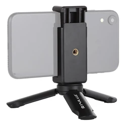 PULUZ Mini Portable Folding Plastic Stand Tripod Tripode&Universal Phone Clamp Bracket Smartphones Holder Clip for xiaomi,huawei