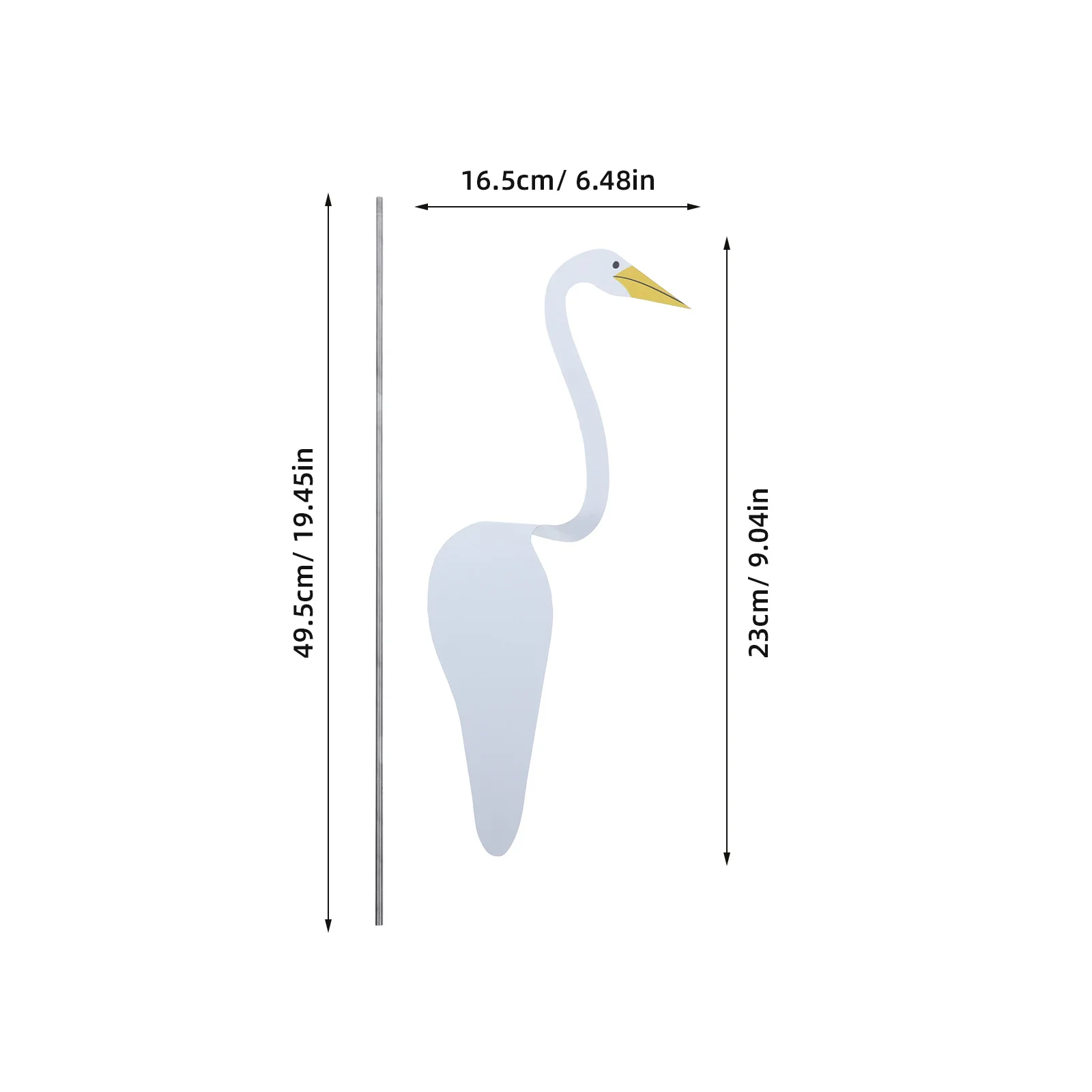 금속 플라밍고 정원 장식 야외 장식 플라밍고 잔디 장식품 내후성 동물 장식