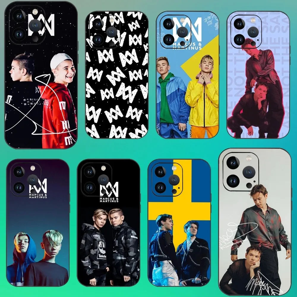 M-Marcus And M-Martinus Phone Case For Iphone 16 15 11 13 14 Pro Max 7 8 Plus X Xr Xs Max 12mini Cover Case