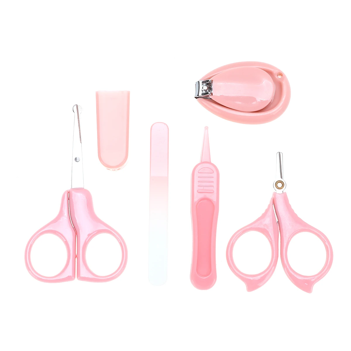 

5 Pcs/1 Baby Nail Scissors Care Tool Newborn Grooming Kit Necessities Clippers Set